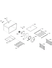 Large Oven parts for Thermador Range PRD486GDHC/09 from AppliancePartsPros.com