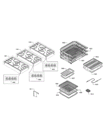 Grates / Racks parts for Thermador Range PRD48JDSGU/07 from AppliancePartsPros.com