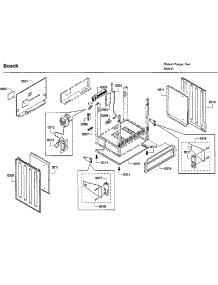 Frame parts for Bosch Range HDI7032U/05 from AppliancePartsPros.com