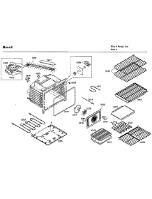 Oven parts for Bosch Range HDI7132U/01 from AppliancePartsPros.com