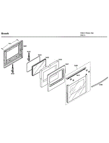 Door parts for Bosch Range HDI7132U/02 from AppliancePartsPros.com