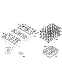 Racks / Shelfs parts for Thermador Gas Range PRL304GH-01 from AppliancePartsPros.com