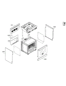 Cabinet Assy parts for Thermador Gas Range PRL304GH-01 from AppliancePartsPros.com