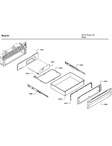 Drawer parts for Bosch Range HDI7282U/06 from AppliancePartsPros.com
