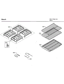Grate / Shelfs parts for Bosch Range HDI7282U/06 from AppliancePartsPros.com