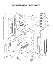 Refrigerator Liner Parts parts for Jenn-Air Side-By-Side Refrigerator JBRFL36IGX00 from AppliancePartsPros.com