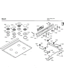Top Assy parts for Bosch Range HDI7282U/06 from AppliancePartsPros.com