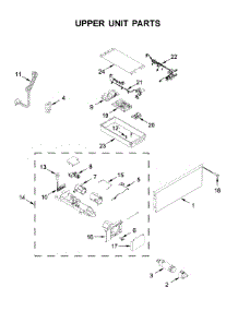 Upper Unit Parts parts for Jenn-Air Side-By-Side Refrigerator JBRFL36IGX00 from AppliancePartsPros.com