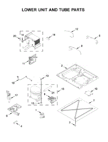 Lower Unit And Tube Parts parts for Jenn-Air Side-By-Side Refrigerator JBRFL36IGX00 from AppliancePartsPros.com