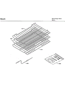 Shelfs parts for Bosch Electric Range HII8055U/01 from AppliancePartsPros.com