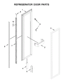 Refrigerator Door Parts parts for Jenn-Air Side-By-Side Refrigerator JBRFL36IGX00 from AppliancePartsPros.com