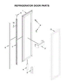 Refrigerator Door Parts parts for Jenn-Air Side-By-Side Refrigerator JBRFL36IGX00 from AppliancePartsPros.com