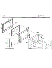 Door parts for Bosch Gas Range HGIP054UC/06 from AppliancePartsPros.com