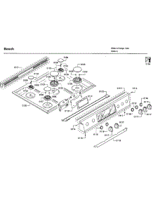 Top Assy parts for Bosch Gas Range HGIP054UC/06 from AppliancePartsPros.com