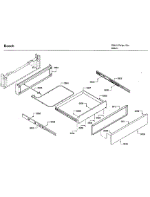 Drawer parts for Bosch Gas Range HGIP054UC/06 from AppliancePartsPros.com