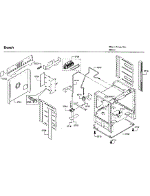 Cabinet parts for Bosch Gas Range HGIP054UC/07 from AppliancePartsPros.com