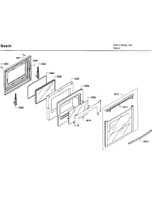 Door parts for Bosch Range HDI7032U/04 from AppliancePartsPros.com