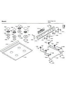Cooktop Asy parts for Bosch Range HDI7032U/04 from AppliancePartsPros.com