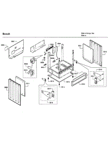Frame parts for Bosch Range HDI7032U/04 from AppliancePartsPros.com