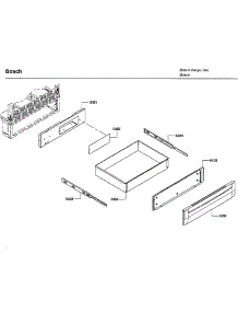 Drawer parts for Bosch Range HDI7032U/04 from AppliancePartsPros.com