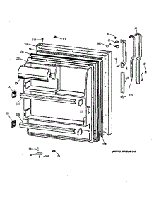Fresh Food Door parts for Hot Point Top-Mount Refrigerator CTX18EABQRWW from AppliancePartsPros.com