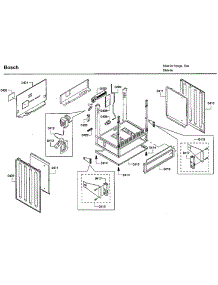 Frame parts for Bosch Range HDI7032U/06 from AppliancePartsPros.com