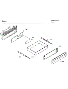 Drawer parts for Bosch Range HDI7032U/06 from AppliancePartsPros.com