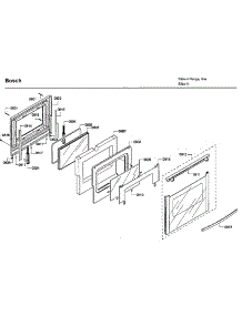 Door parts for Bosch Range HDI7032U/06 from AppliancePartsPros.com