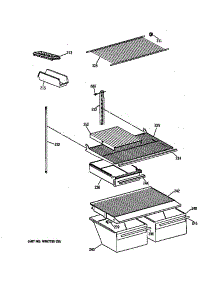 Shelf Parts parts for Hot Point Top-Mount Refrigerator CTX18EABQRWW from AppliancePartsPros.com
