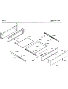 Drawer parts for Bosch Electric Range HIIP054U/06 from AppliancePartsPros.com