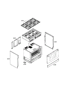 Outside Parts parts for Thermador Range PRD366EHC/02 from AppliancePartsPros.com