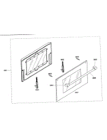 Door Assy parts for Thermador Range PRD366EHC/02 from AppliancePartsPros.com