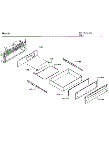 Drawer parts for Bosch Range HDI7282U/04 from AppliancePartsPros.com