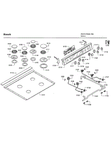Top Assy parts for Bosch Range HDI7282U/05 from AppliancePartsPros.com