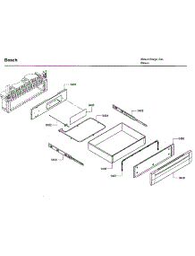 Drawer parts for Bosch Range HDI7282U/05 from AppliancePartsPros.com