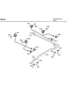 Valves parts for Bosch Range HDI7282U/08 from AppliancePartsPros.com