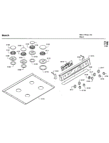 Top Assy parts for Bosch Range HDI7282U/08 from AppliancePartsPros.com