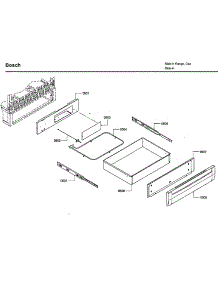 Drawer parts for Bosch Range HDI7282U/08 from AppliancePartsPros.com