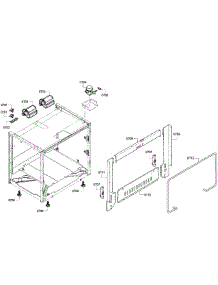 Cabinet Assy parts for Thermador Range PRD366GHC/04 from AppliancePartsPros.com