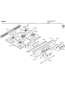Top Assy parts for Bosch Gas Range HGI8054UC/07 from AppliancePartsPros.com