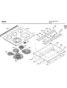 Top Assy parts for Bosch Electric Range HEIP054U/06 from AppliancePartsPros.com