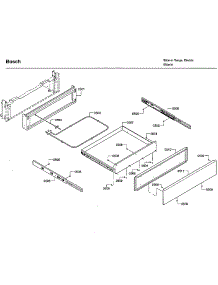 Drawer parts for Bosch Electric Range HEIP054U/06 from AppliancePartsPros.com