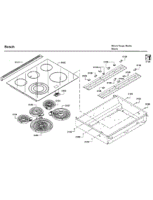 Top Assy parts for Bosch Electric Range HEIP054U/07 from AppliancePartsPros.com