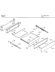 Drawer parts for Bosch Electric Range HEIP054U/07 from AppliancePartsPros.com