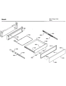 Drawer parts for Bosch Electric Range HIIP054U/05 from AppliancePartsPros.com