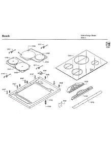 Top Assy parts for Bosch Electric Range HIIP054U/05 from AppliancePartsPros.com
