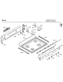 Top Assy parts for Bosch Gas Range HGS7132UC/04 from AppliancePartsPros.com