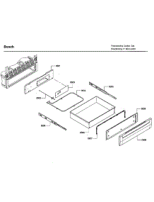 Drawer parts for Bosch Gas Range HGS7132UC/04 from AppliancePartsPros.com
