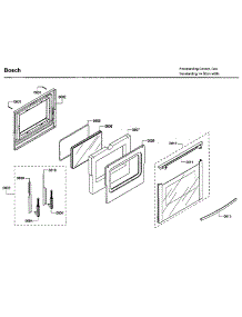 Door parts for Bosch Gas Range HGS7132UC/04 from AppliancePartsPros.com