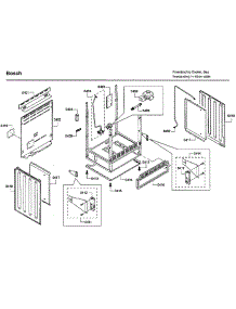 Cabinet parts for Bosch Gas Range HGS7132UC/04 from AppliancePartsPros.com